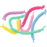 pulsera sensorial unicornio gusano flexible antiestrés varios colores