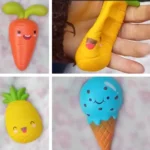 velcro squishy con forma de comida kawaii antiestrés