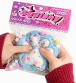 Squishy Patita de Gato Celeste Kawaii Antiestrés