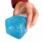 Cubo Sensorial Hielo Transparente Copos de Nieve