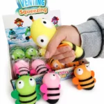 Abejas sensoriales antiestrés kawaii pack 4