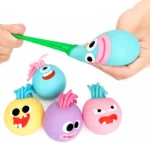 Bola Antiestrés Monstruo Tira Pelo Sensorial Varios Colores