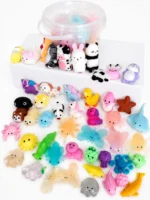 62 Mochis Squishy Balde 12 Más 50 Sin Repetir