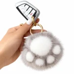 Llavero Patita de Gato Kawaii Peluche Suave 10 cm varios colores Fiorlla