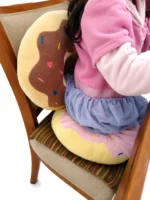 Peluche Donut Kawaii Cojín Decorativo Suave 37 cm