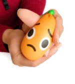 Squishy Damasco Kawaii Antiestrés Sensorial con expresión tierna