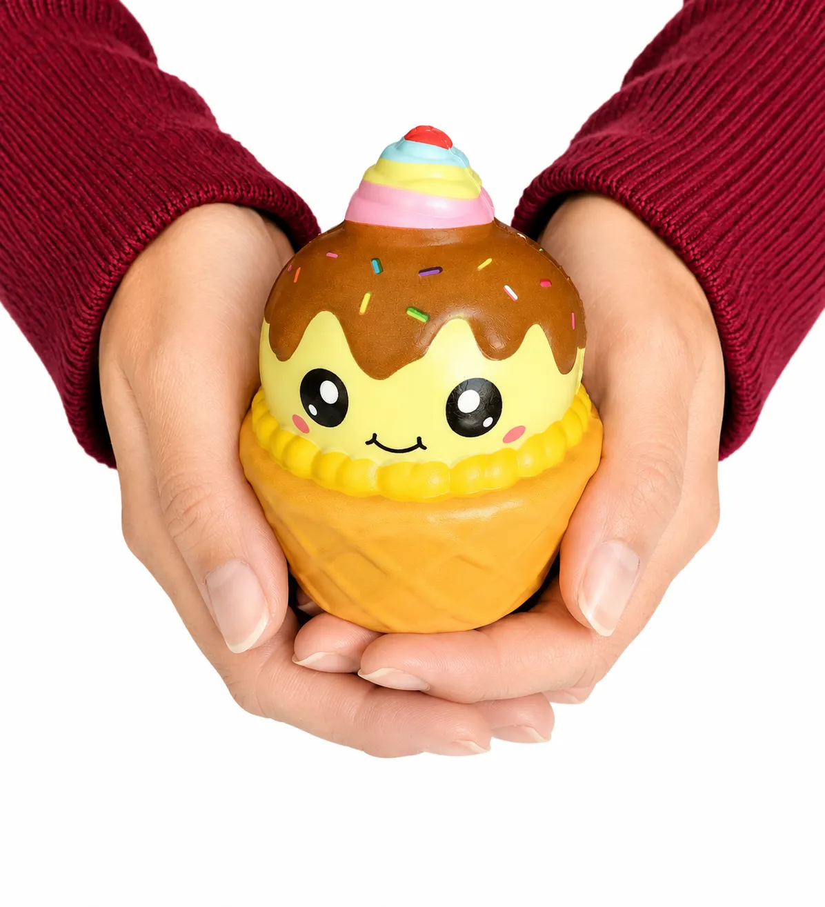 squishy-helado-vainilla Squishy Helado de Vainilla kawaii antiestrés slow rising