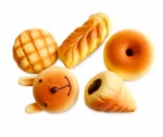Pack de 5 Squishies de Panadería Kawaii Antiestrés Slow Rising