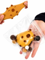 Squishy capibara antiestrés sensorial con bolsa reutilizable