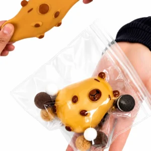 Squishy capibara antiestrés sensorial con bolsa reutilizable