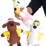 Squishy animal con ropa removible oso blanco