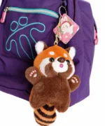 Llavero panda rojo kawaii de felpa súper suave 22 cm