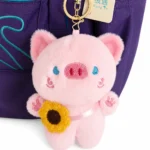 Llavero peluche cerdito kawaii de felpa súper suave