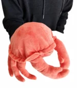 titere peluche cangrejo marioneta de mano kawaii