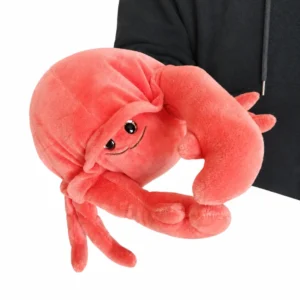 titere peluche cangrejo marioneta de mano kawaii