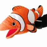 titere peluche pez payaso marioneta de mano kawaii