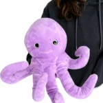 titere peluche pulpo marioneta de mano kawaii