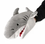 titere peluche tiburon marioneta de mano kawaii