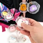 Pack 4 Squishy Llavero Kawaii con Bolsa Transparente