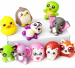 Pack 10 Squishy Animales Antiestrés Modelos Aleatorios de Espuma PU