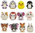 Pack 10 Squishy Animales Antiestrés Modelos Aleatorios de Espuma PU