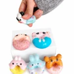 Pack 6 Squishy Dona Animales Kawaii Antiestrés